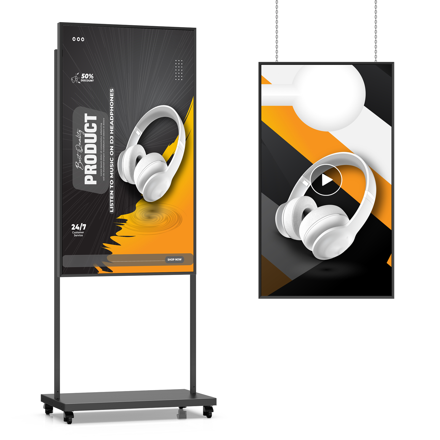 High brightness 2600nits shop window lcd display
